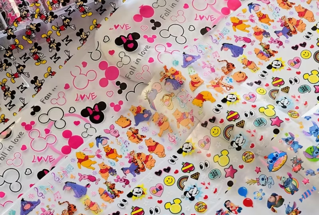 Cartoon Nail Art Foil Set (10 Rolls)