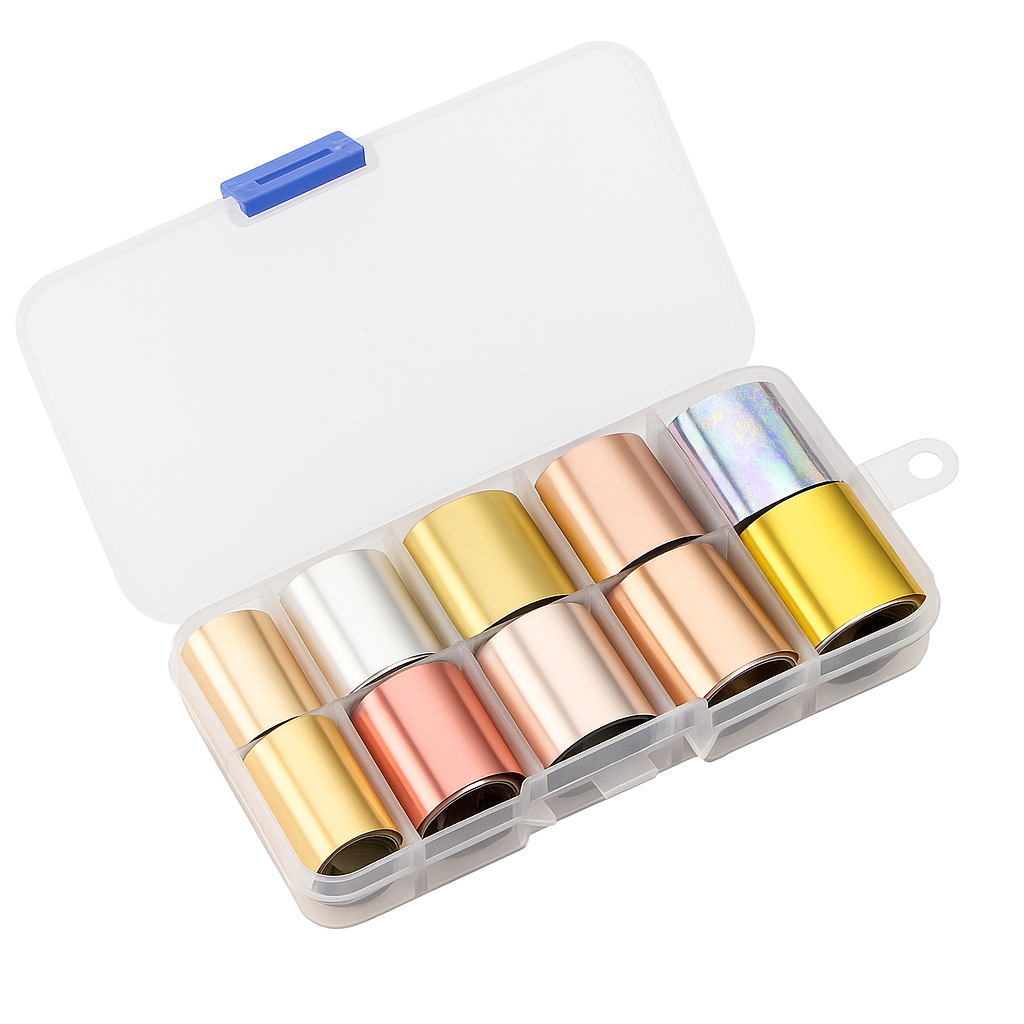 Holo & Metallic Chrome Nail Art Foil Set