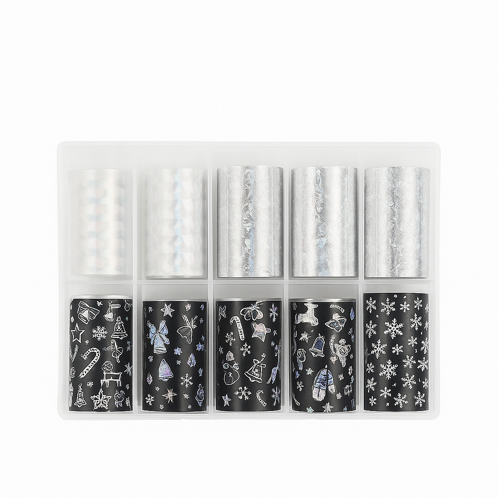 Christmas Laser Mixed Nail Art Foil Set