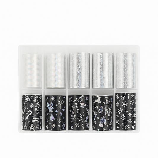 Christmas Laser Mixed Nail Art Foil Set