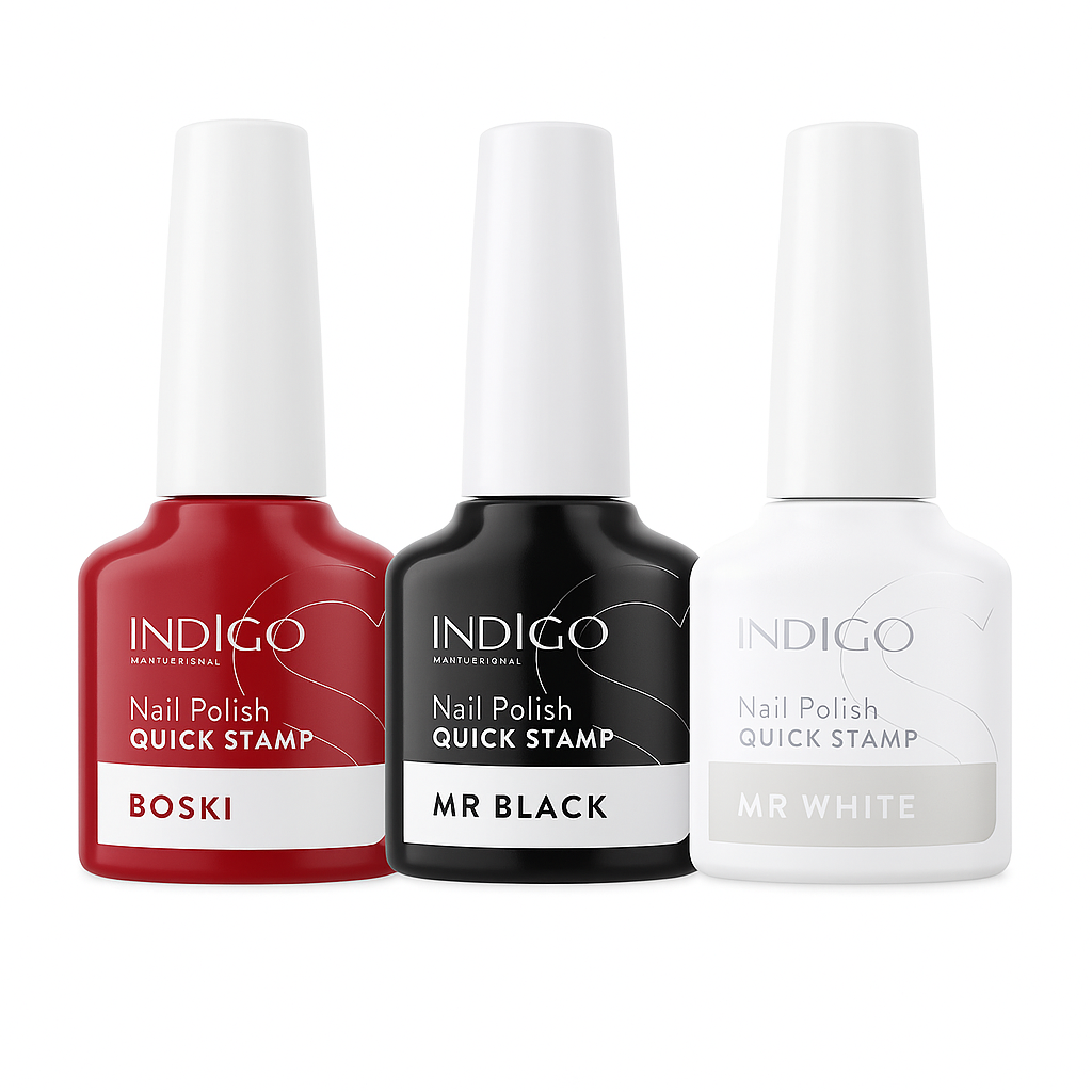 🎨 Indigo Quick Stamp Nail Polish