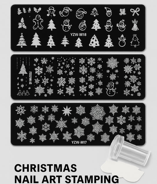 Christmas Nail Art Stamping Plates