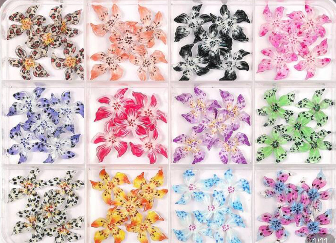 3D Flower Nail Art Box