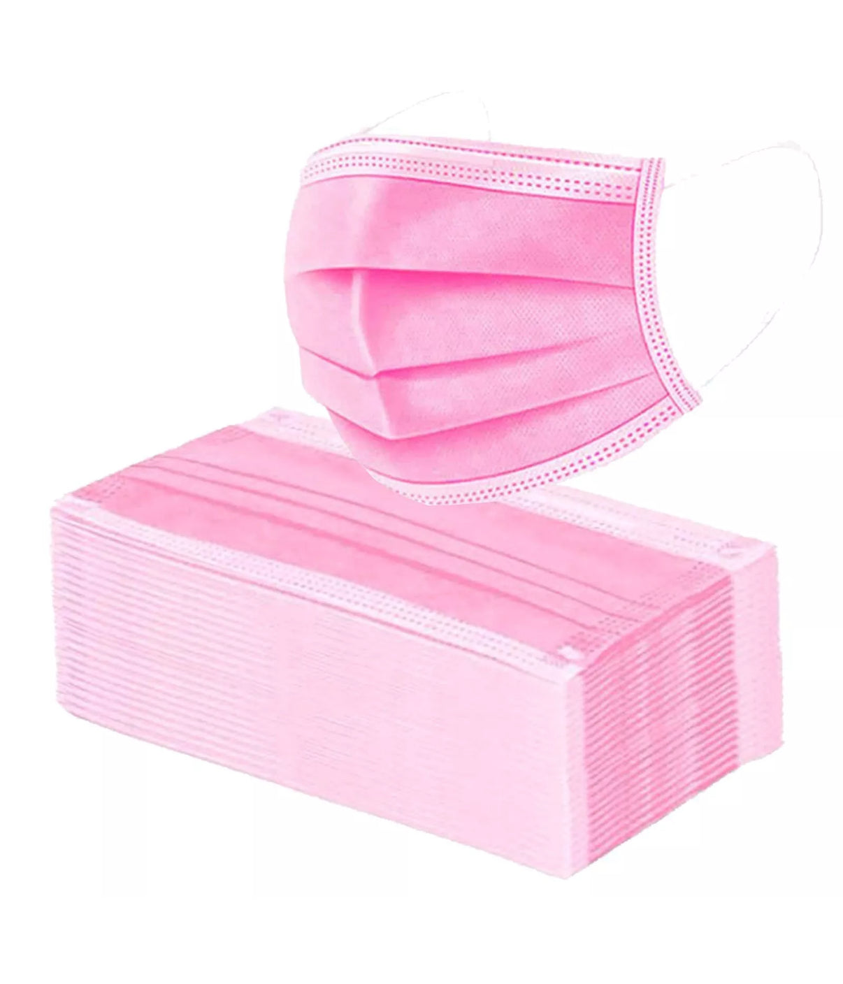 😷 Pink Nail Tech Face Masks – Pack of 25